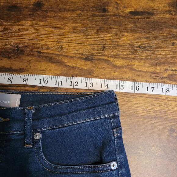 Everlane Jeans Size 29 High Rise Skinny Tummy Control Medium Dark Wash Stretch - Picture 7 of 11